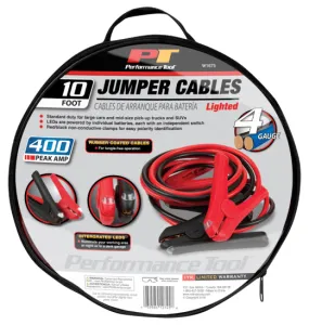 10 ft. 4GA Lighted Jumper Cables