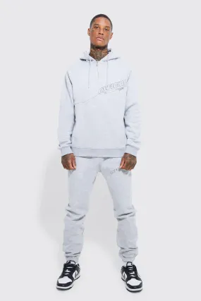 1/4 Zip Official Hooded Tracksuit