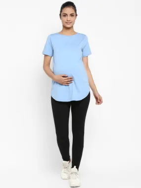 2pc. Maternity OverBelly Leggings + T-Shirt