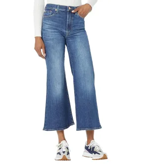 7 For All Mankind Cropped Joggers in Slim Illusion Highline Women's