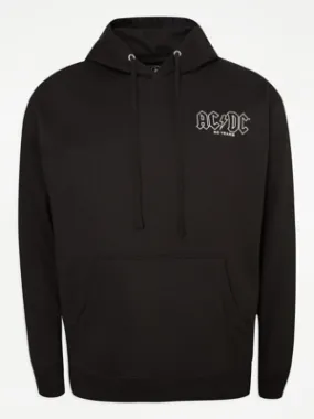 ACDC Black 50 Years Back Print Hoodie | Men | George at ASDA