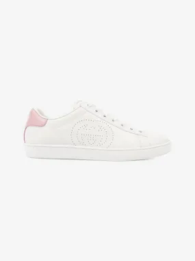 Ace Interlocking G Sneakers White / Pink Leather EU 38.5 UK 5.5