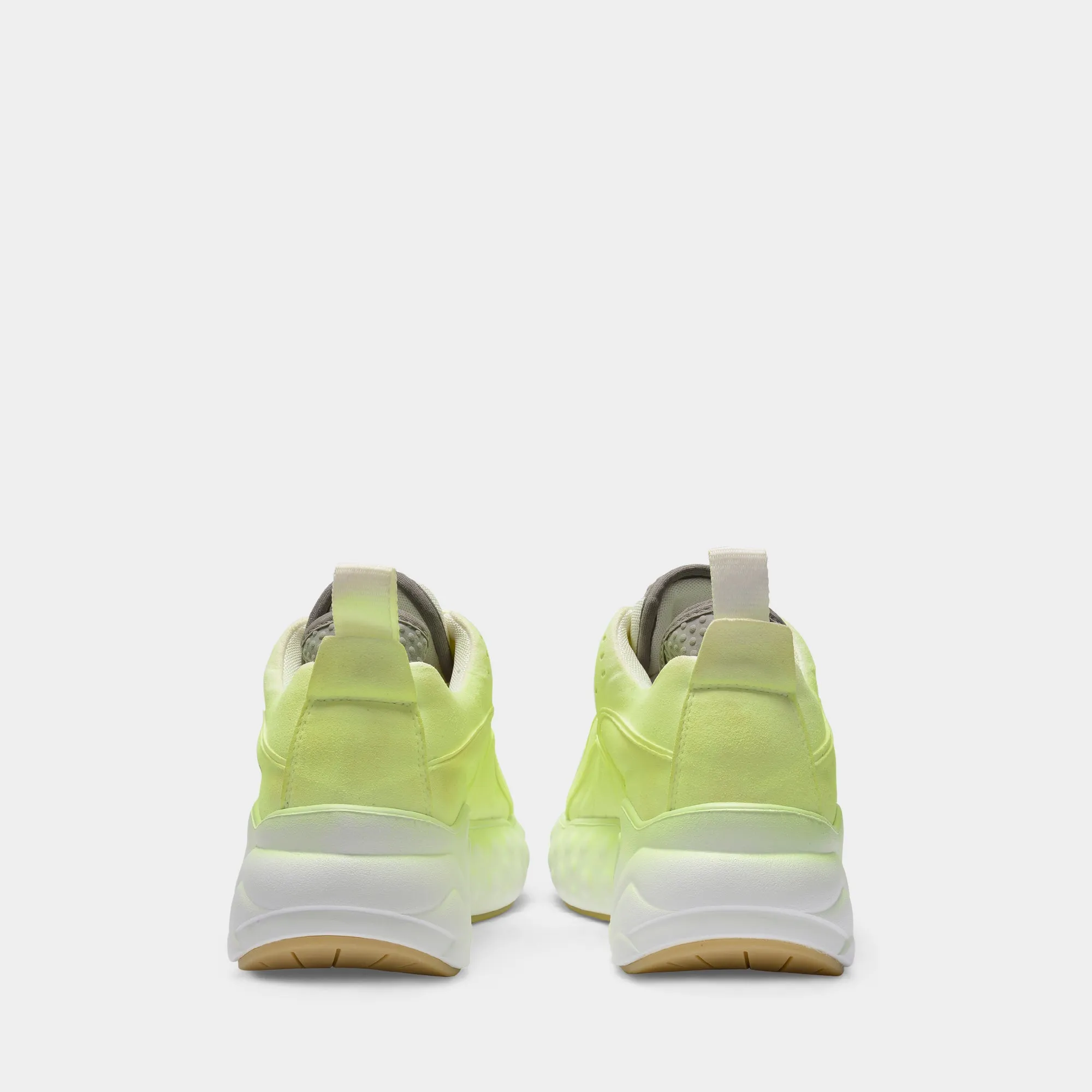 Acne Studios  Manhattan Overdyed Sneakers In Fluo Yellow Leather