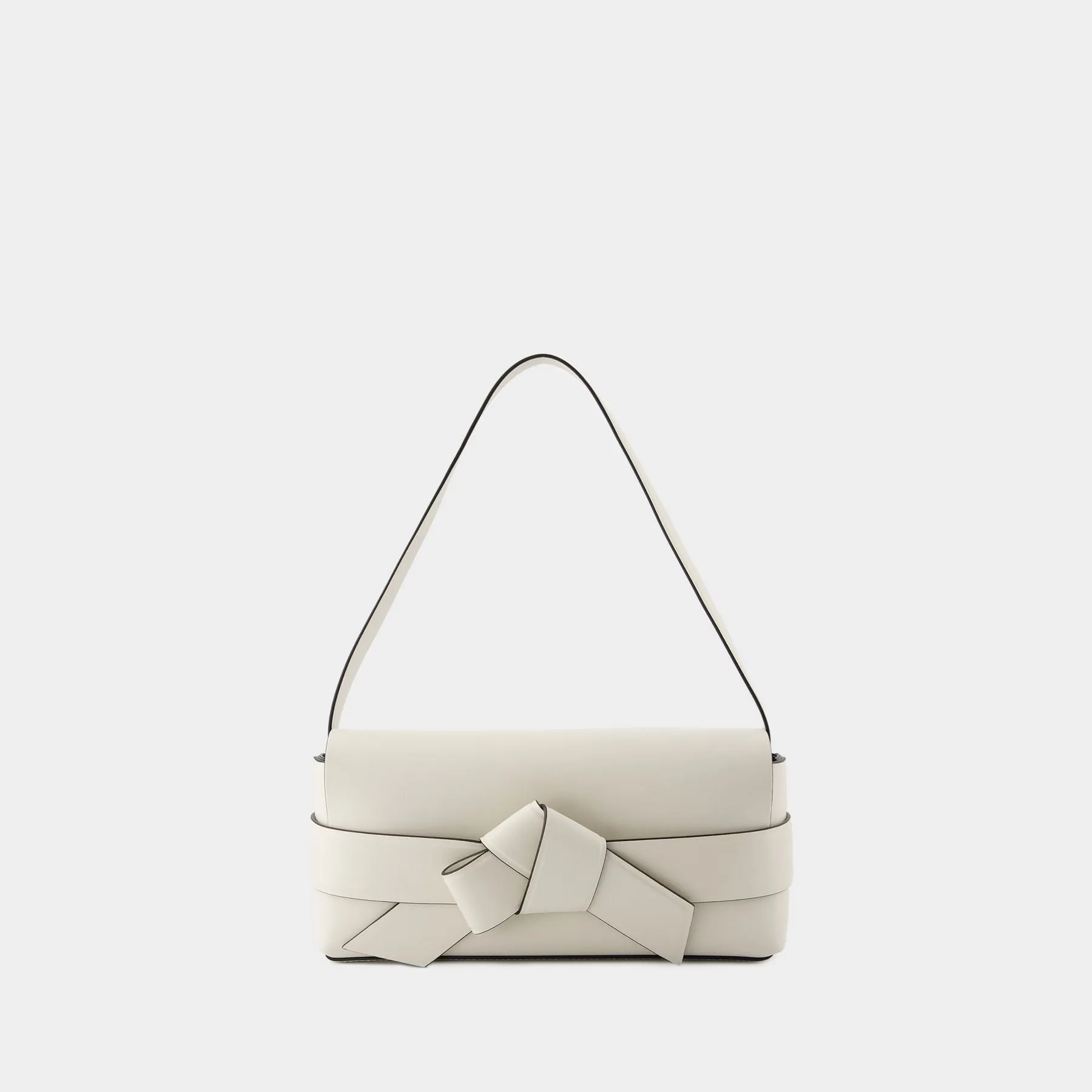 Acne Studios  Musubi Elongated Hobo Bag - Acne Studios - Leather - White/Black