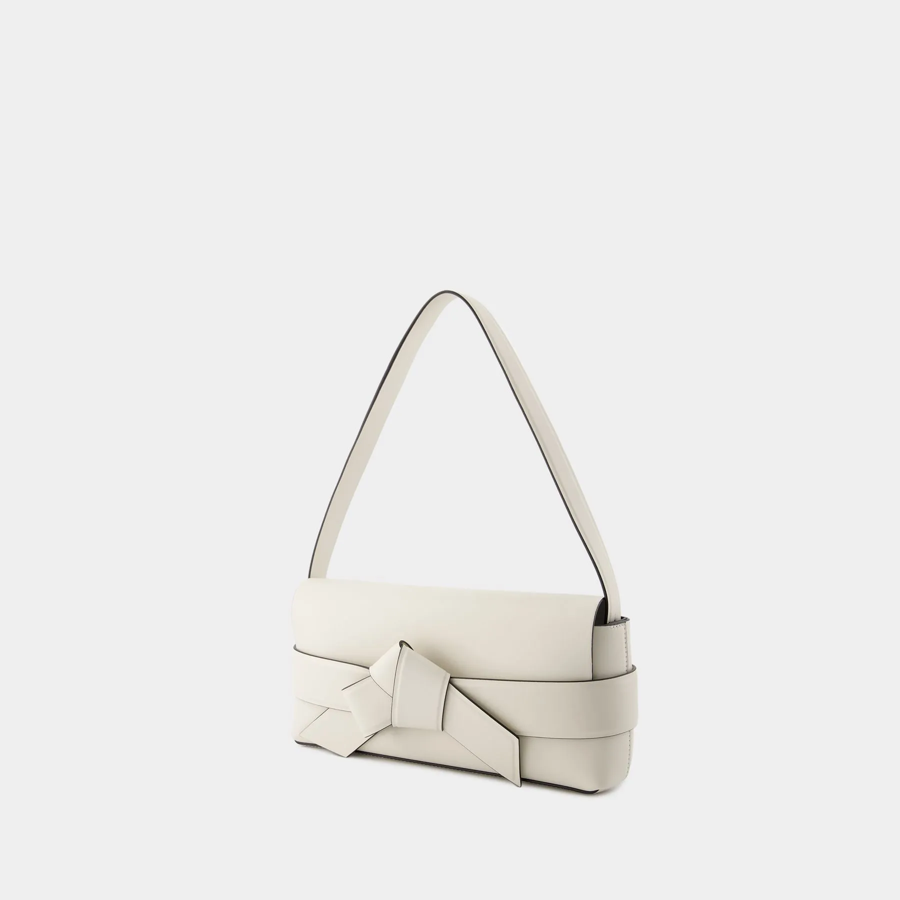 Acne Studios  Musubi Elongated Hobo Bag - Acne Studios - Leather - White/Black