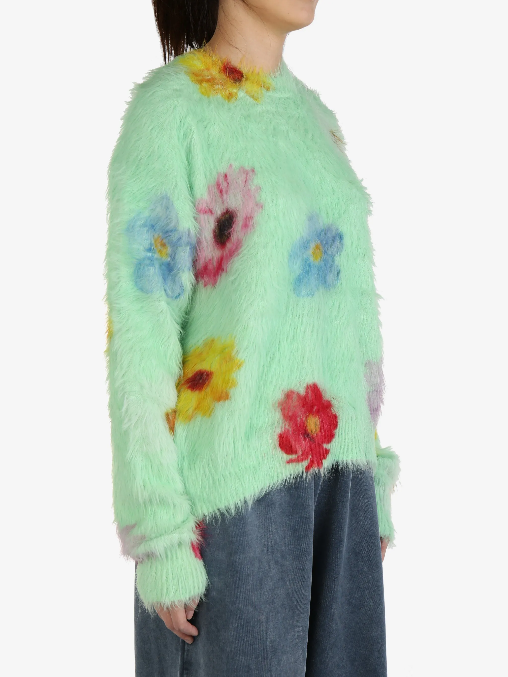 ACNE STUDIOS - Women Printed Fluffy Jumper