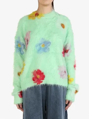 ACNE STUDIOS - Women Printed Fluffy Jumper