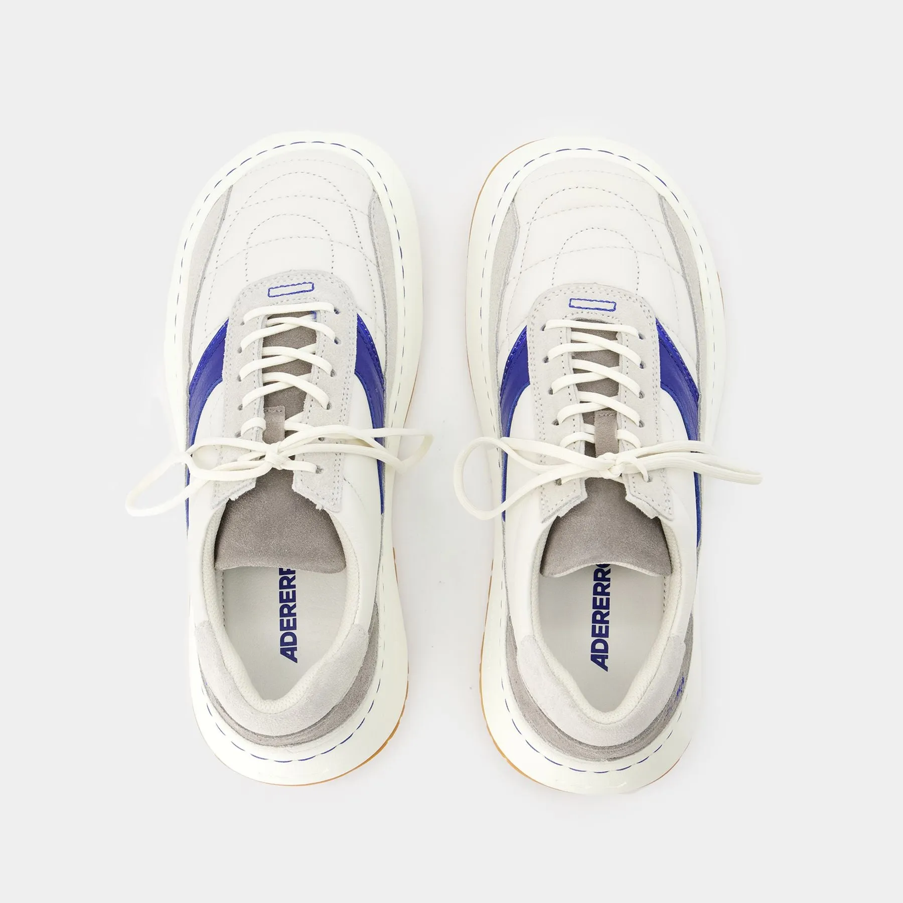 Ader Error  Log; BAUS Sneakers - Ader Error - Leather - White