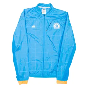 ADIDAS Boston Athletic Association Womens Track Jacket Blue USA Check UK 8