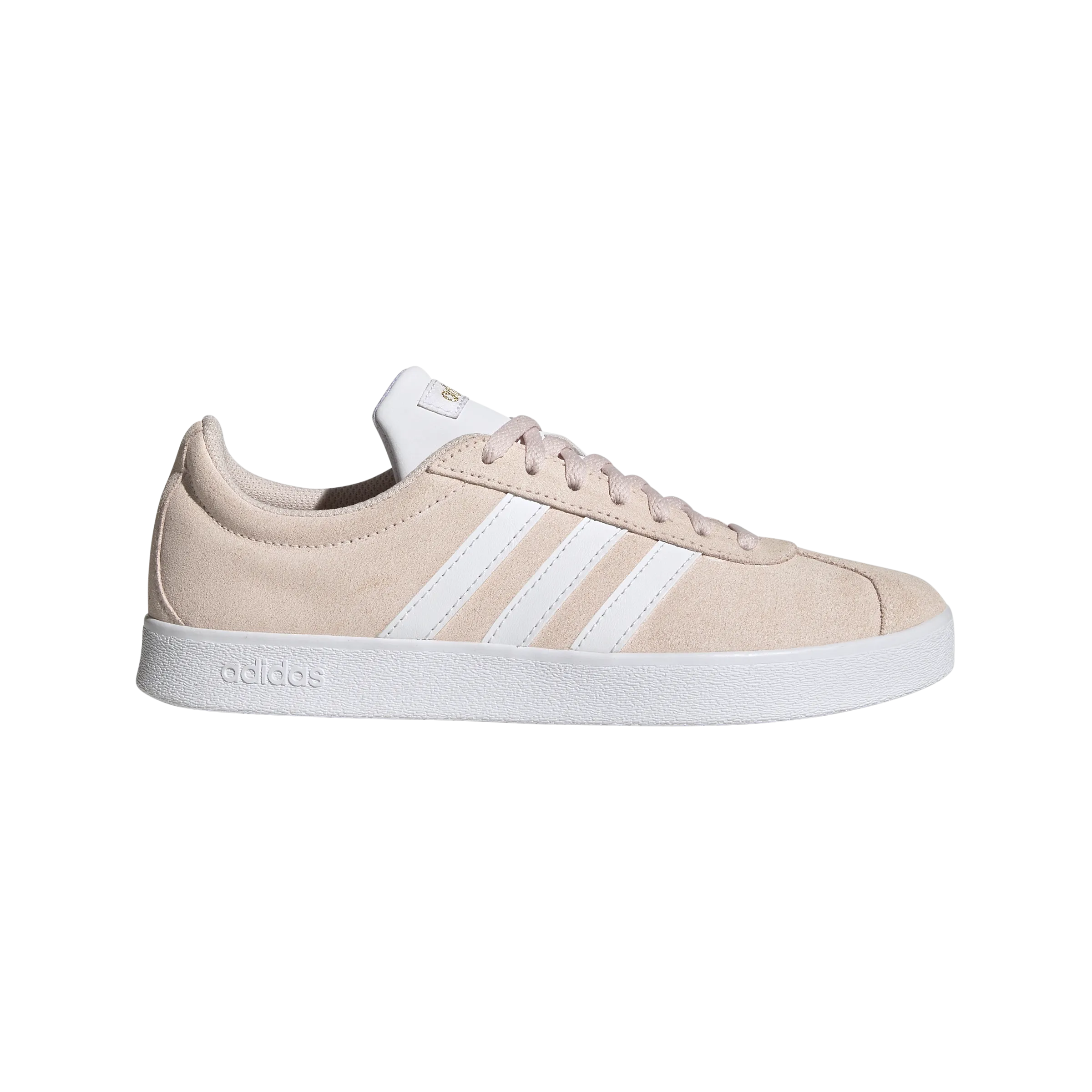 adidas VL Court 2.0 Trainers - Womens - Pale Pink/White/Gold