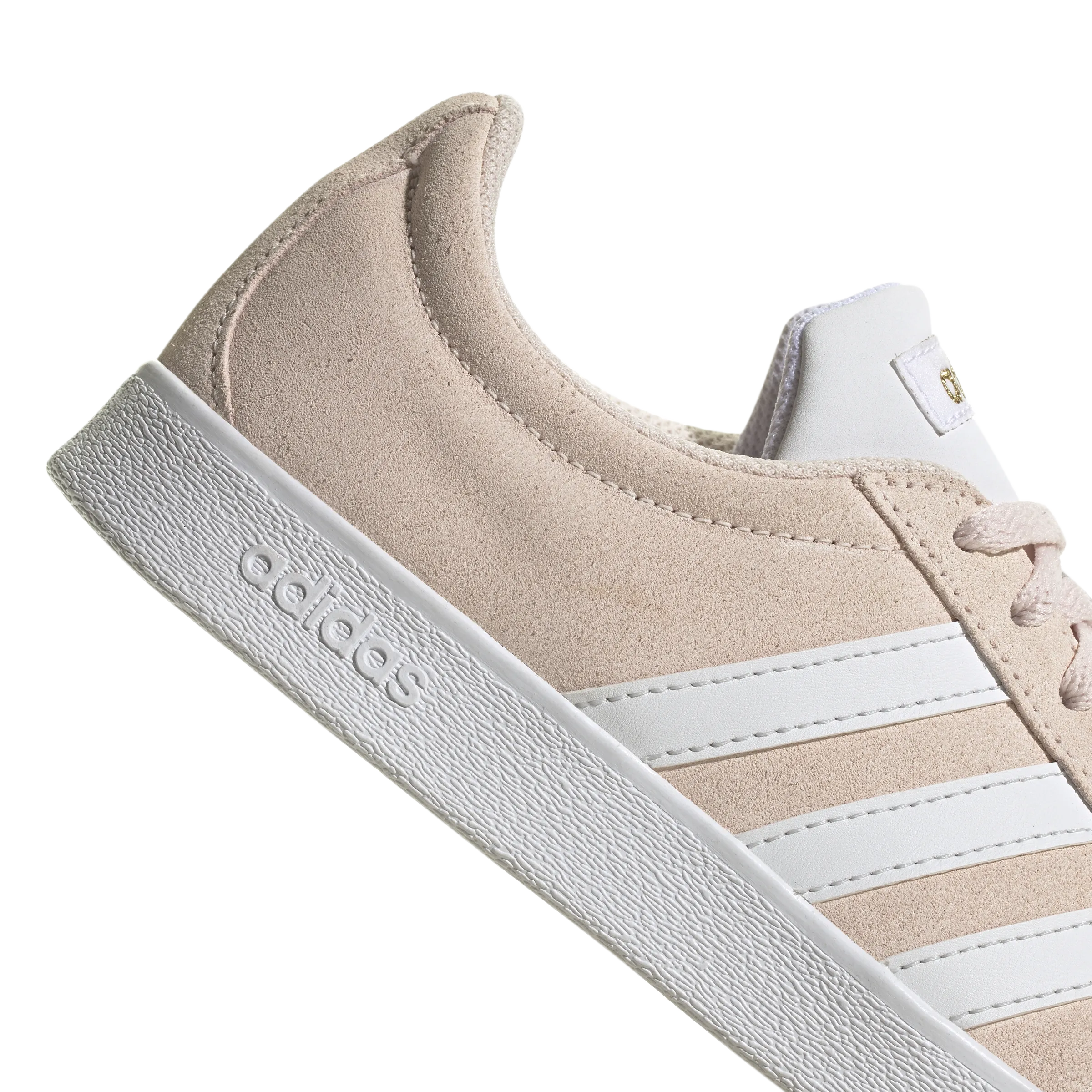 adidas VL Court 2.0 Trainers - Womens - Pale Pink/White/Gold