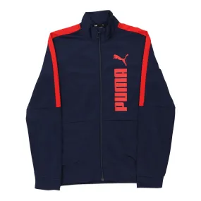 Age 13-14 Puma Track Jacket - Medium Navy Polyester