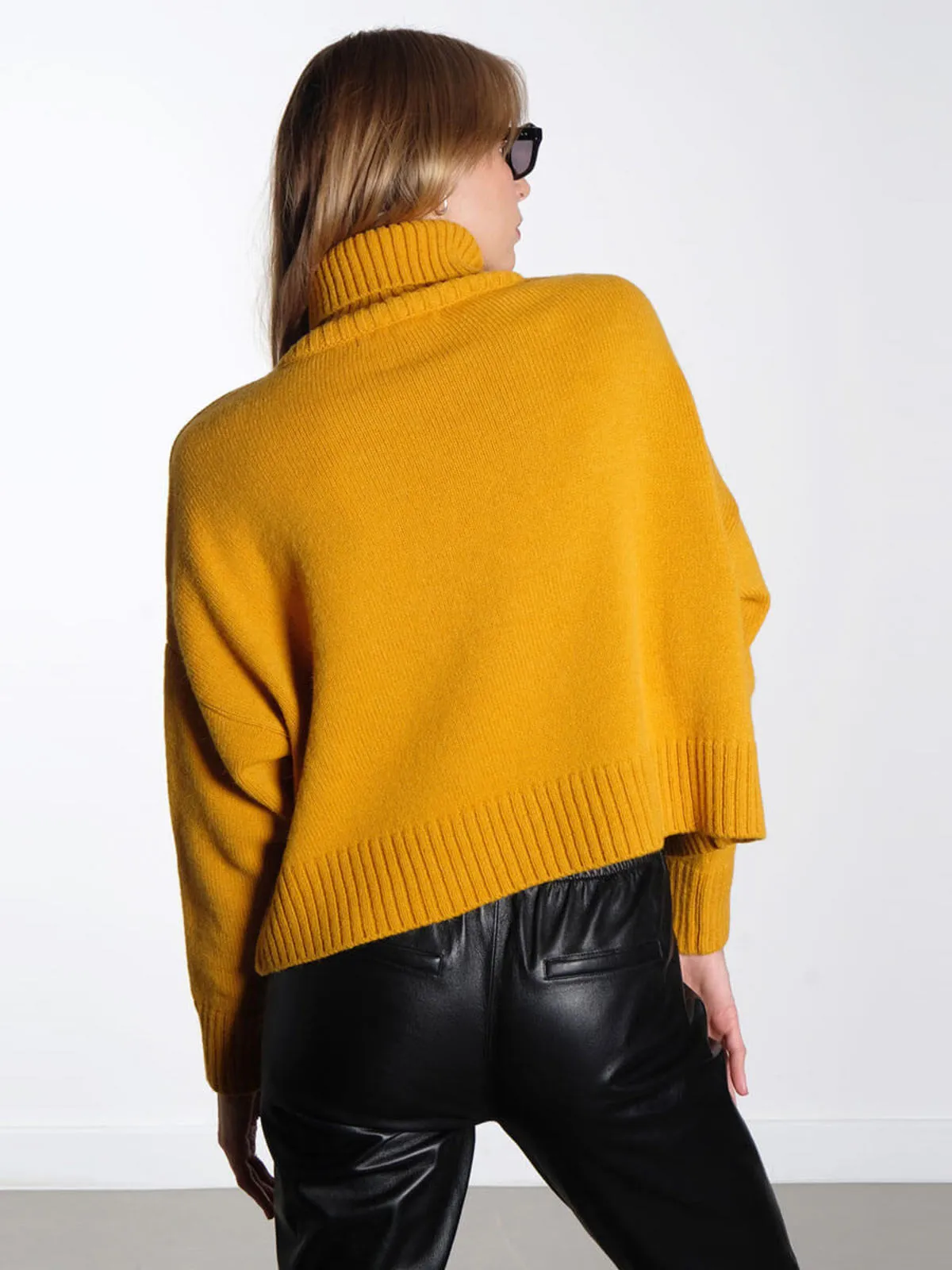 Aisha Rollneck Jumper - Amber