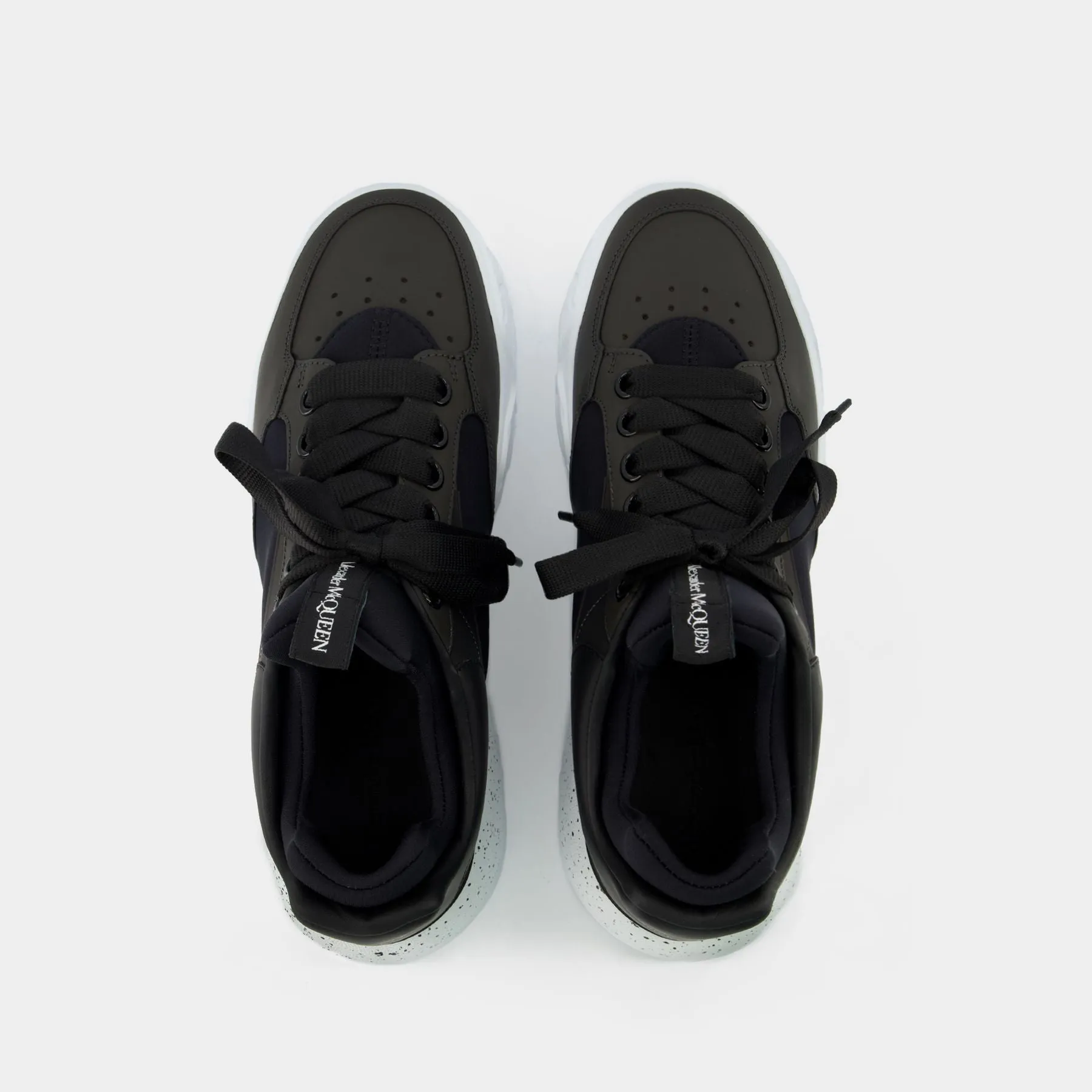 Alexander McQueen  Court Sneakers - Alexander Mcqueen - Black/White - Leather