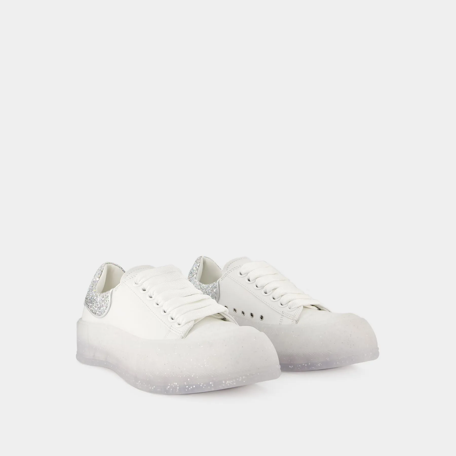 Alexander McQueen  Deck Plimsoll Sneakers - Alexander McQueen - Leather - White