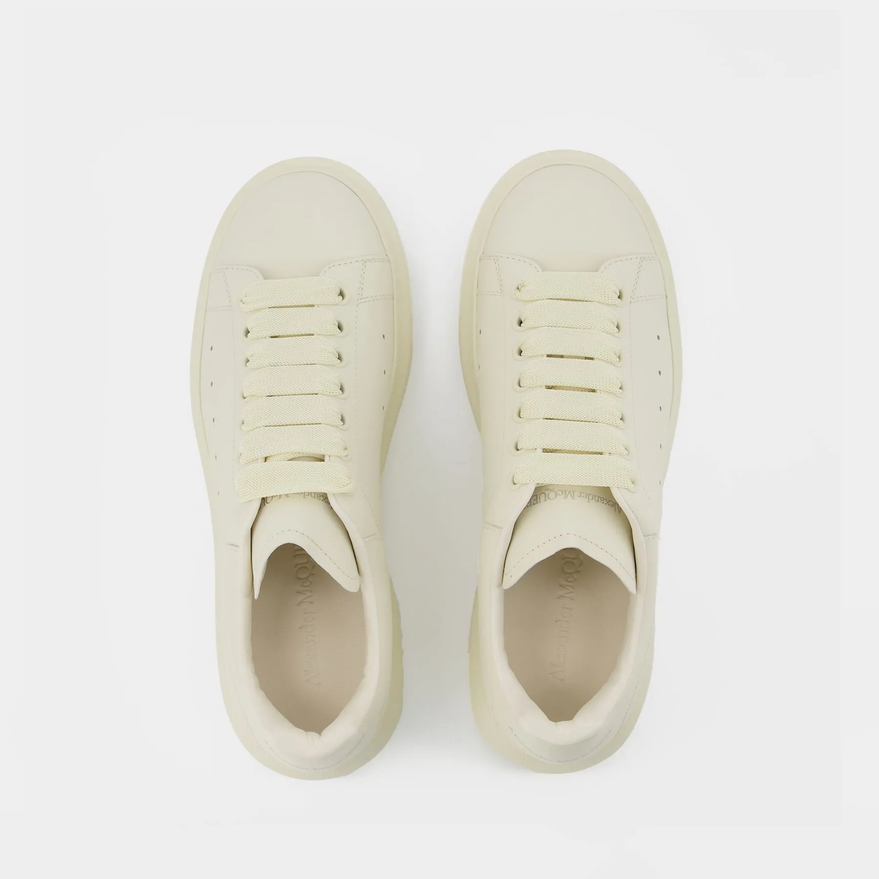 Alexander McQueen  Oversized Sneakers - Alexander Mcqueen - Black/White - Leather