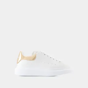 Alexander McQueen  Oversized Sneakers - Alexander McQueen - Leather - White/Bronze