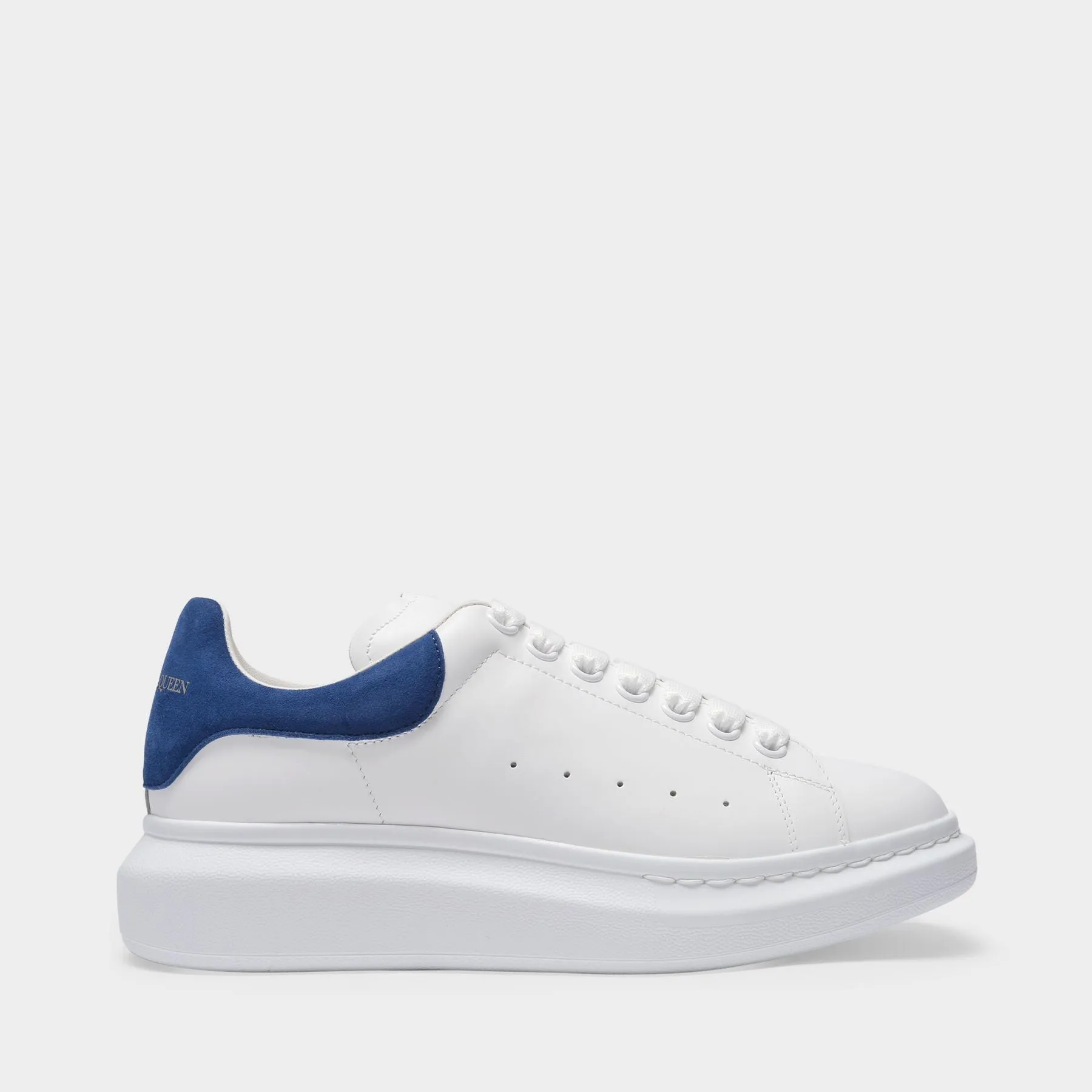 Alexander McQueen  Oversized  Sneakers - Alexander Mcqueen - White/Blue Paris - Leather