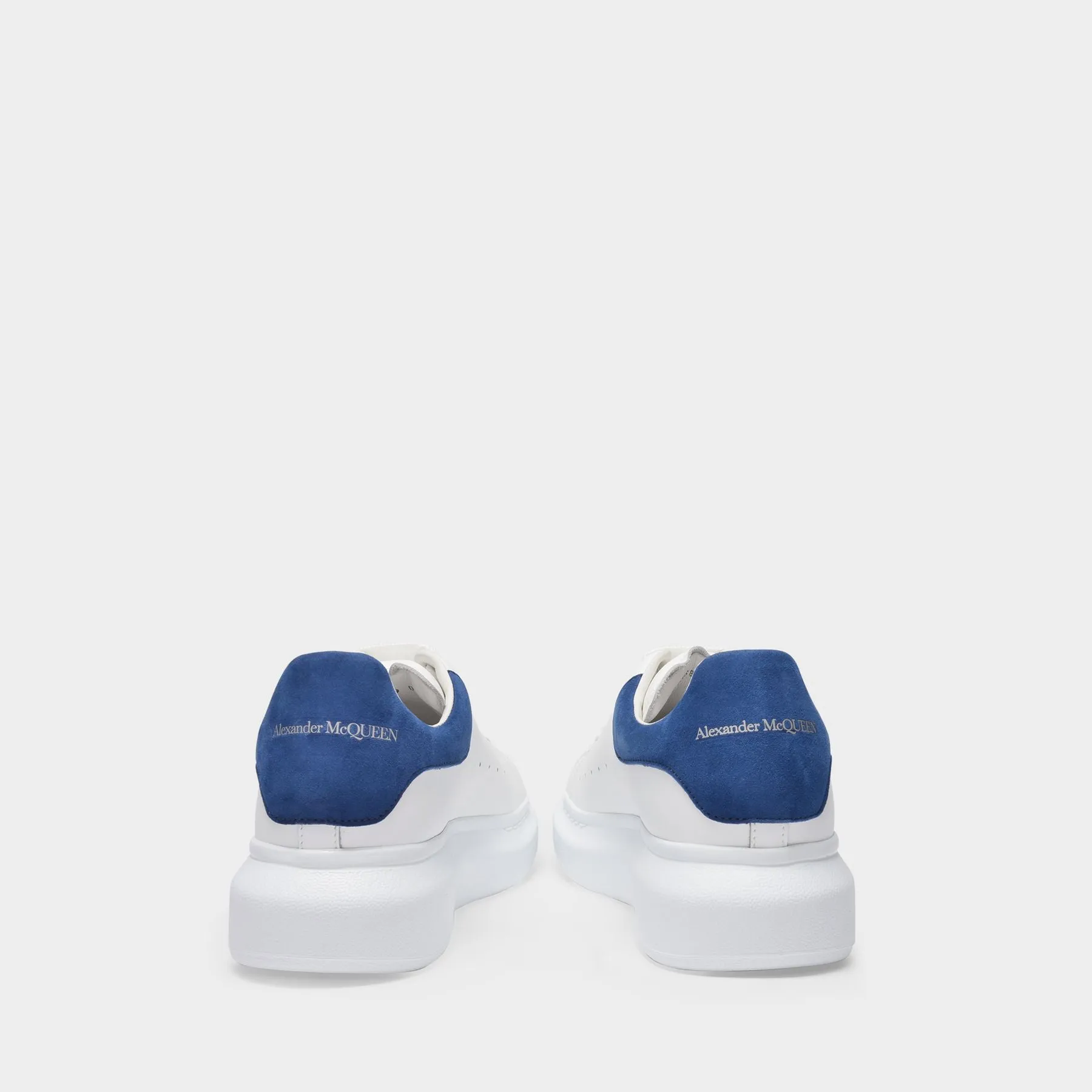 Alexander McQueen  Oversized  Sneakers - Alexander Mcqueen - White/Blue Paris - Leather