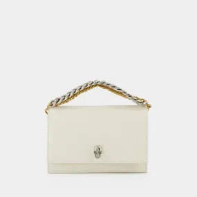 Alexander McQueen  Small Skull Ch Hobo Bag - Alexander Mcqueen -  Soft Ivory - Leather