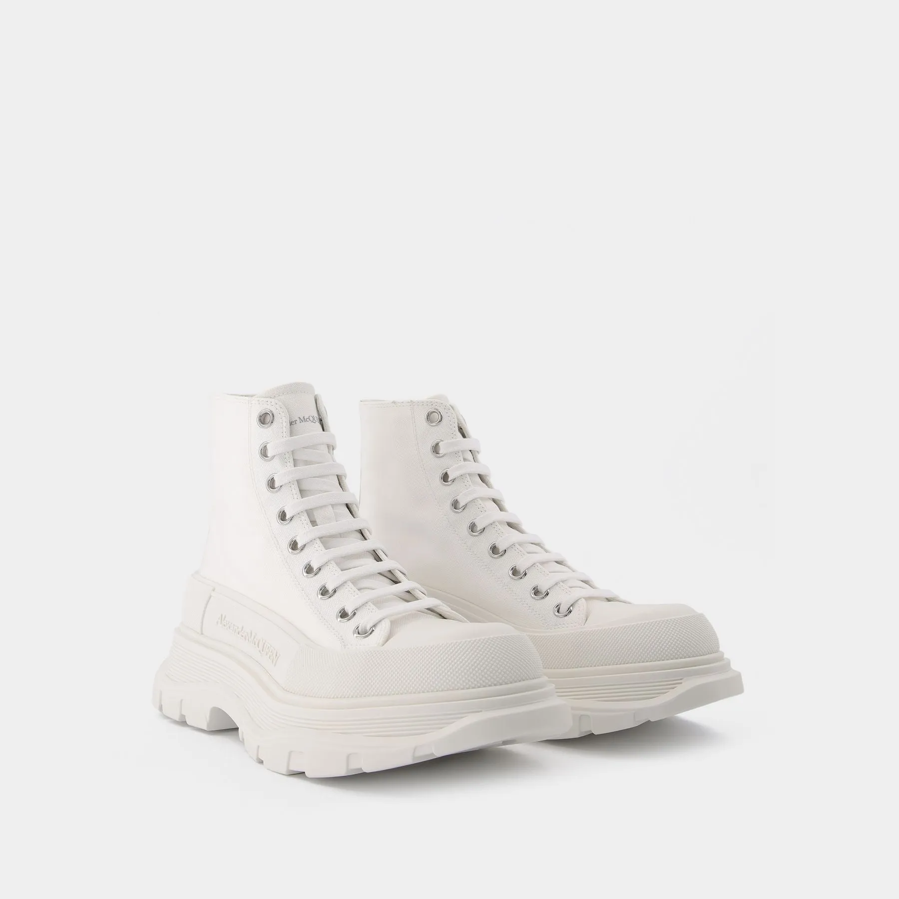 Alexander McQueen  Tread Slick Sneakers - Alexander Mcqueen - White - Leather