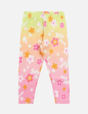 Allover Sakura Print Regular Fit Leggings