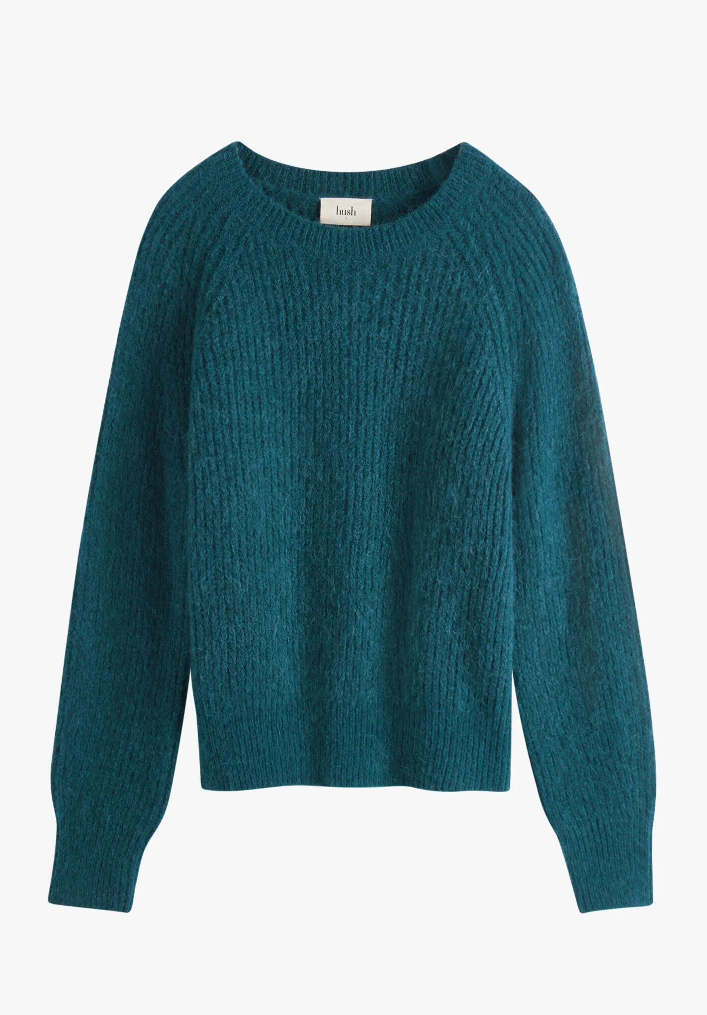 Alma Fluffy Raglan Crew Wool Blend Jumper