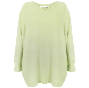 Amazing Woman Caryf X Oversized Jumper Leek