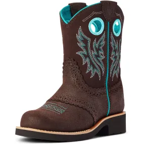 Ariat Kid's Royal Chocolate Fatbaby Cowgirl Western Boot