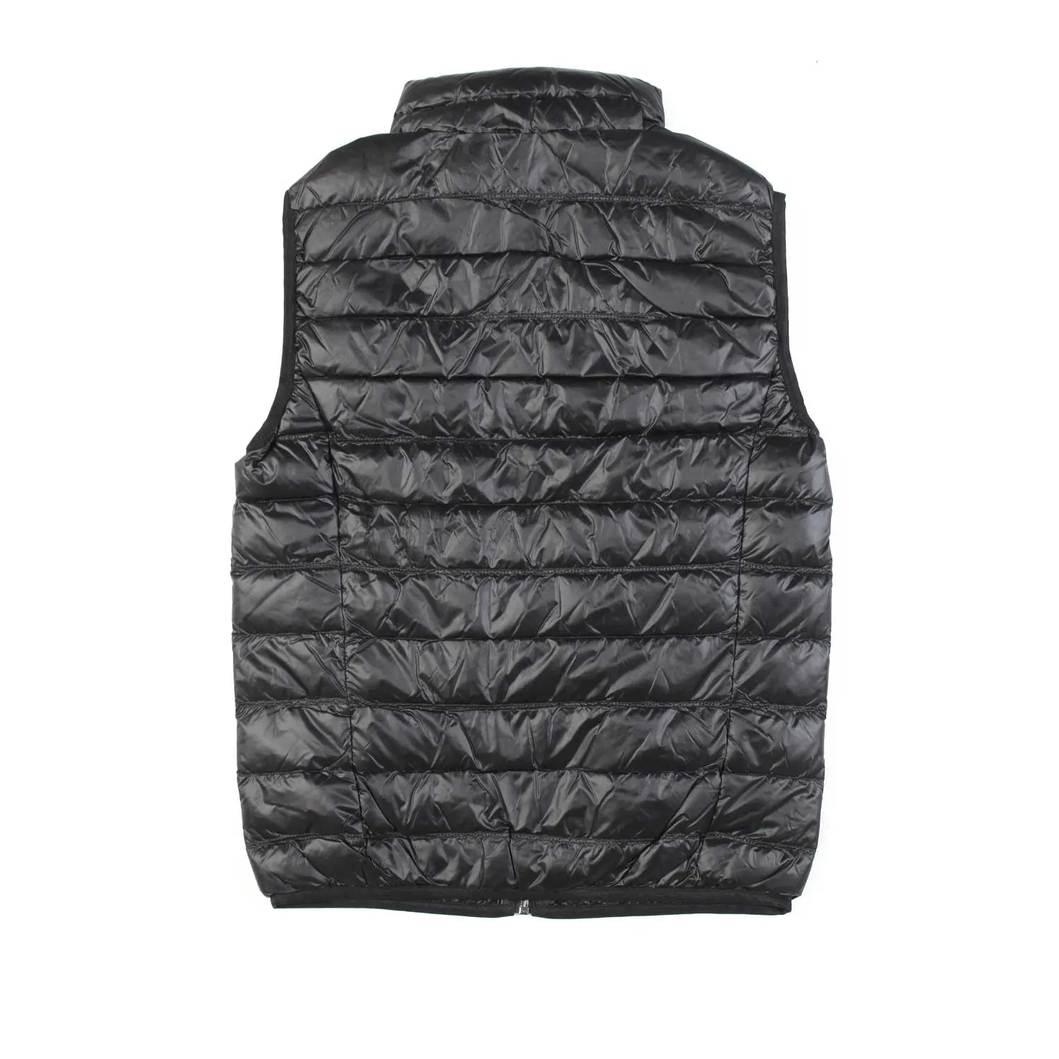 Armani Junior Black Core Identity Vest With Gold Ea7 Logo