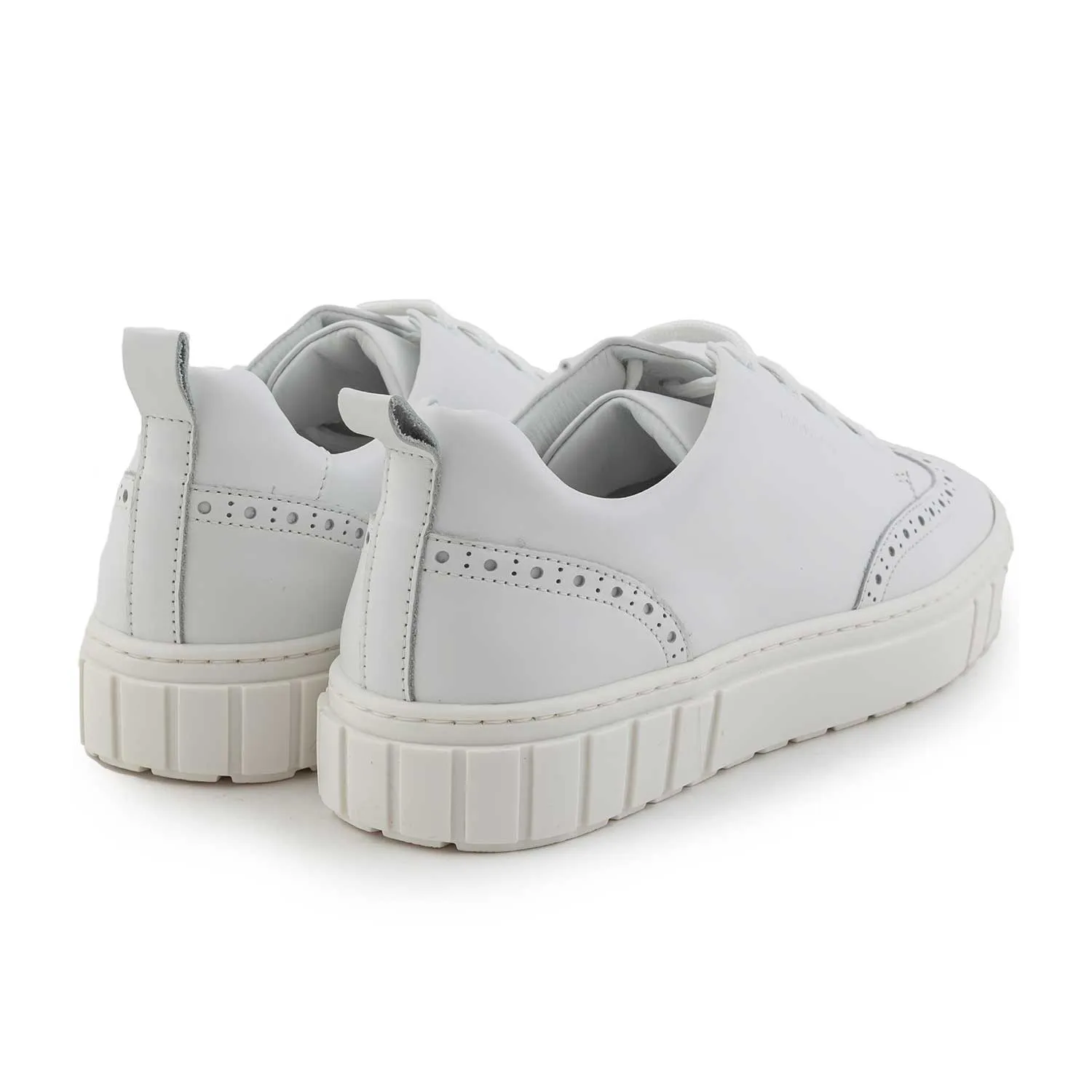 Armani Junior Unisex White Sneakers With Dovetails