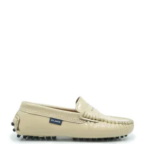 Atlanta Mocassin Beige Patent Driving Loafer