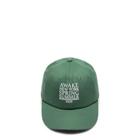 AWAKE NY SS21 6 PANEL HAT Green