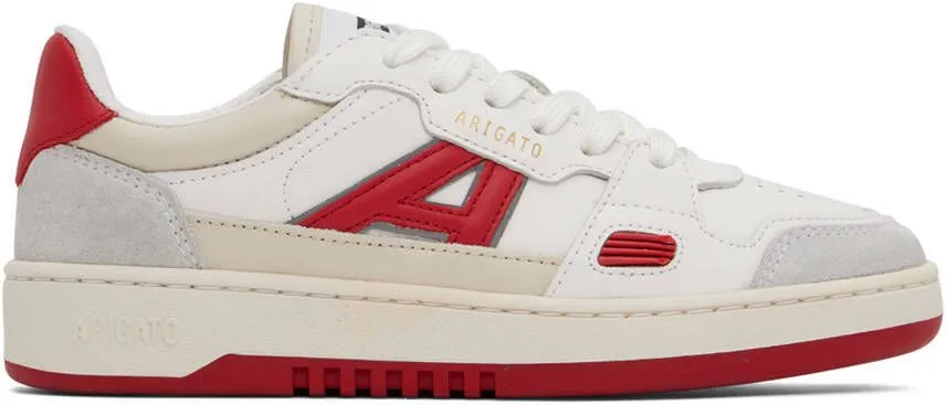 Axel Arigato White & Red A Dice Lo Sneakers