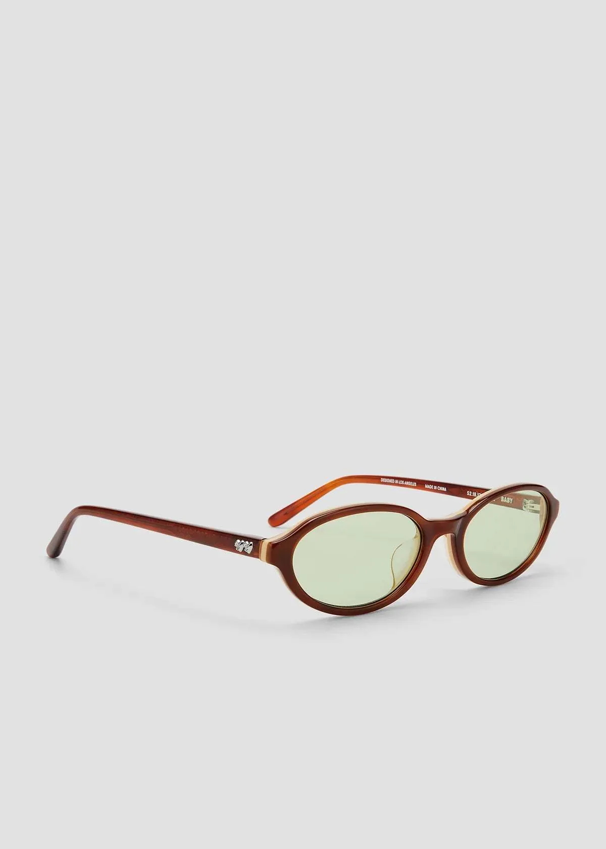 Baby Sunglasses - Brown Tortoise/Green