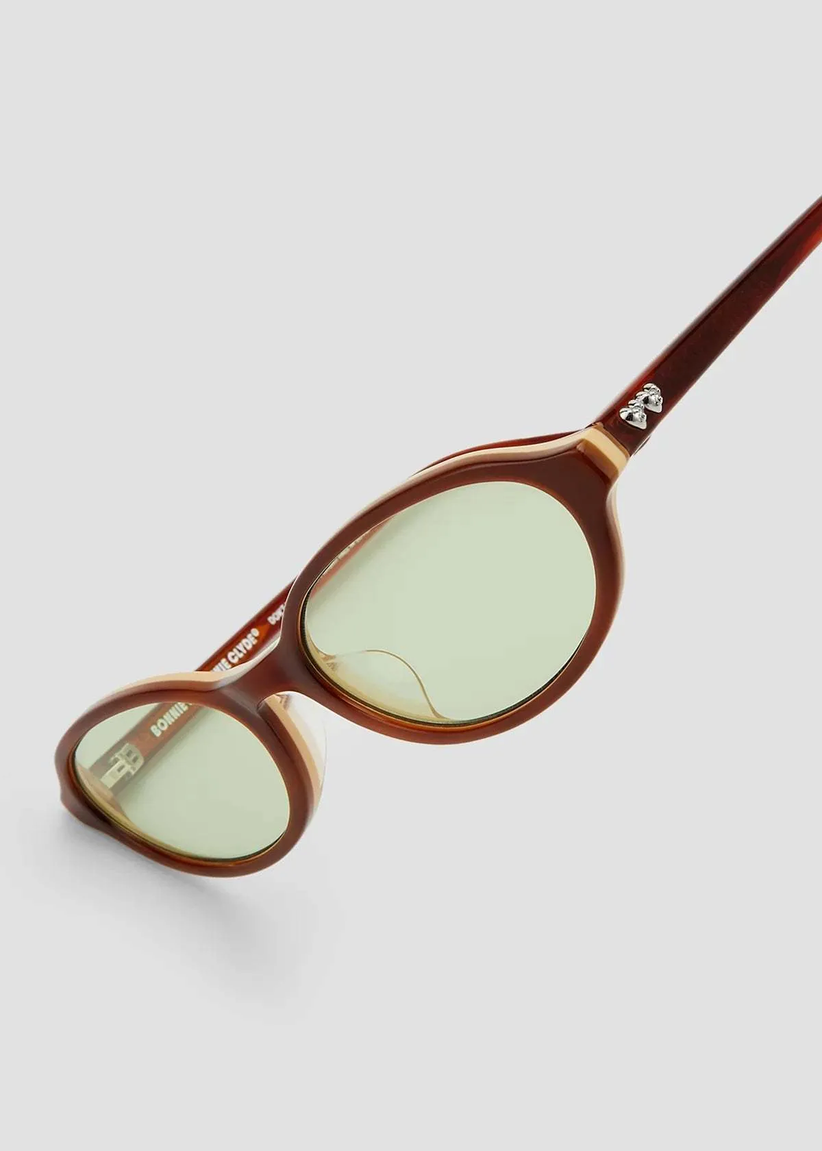 Baby Sunglasses - Brown Tortoise/Green