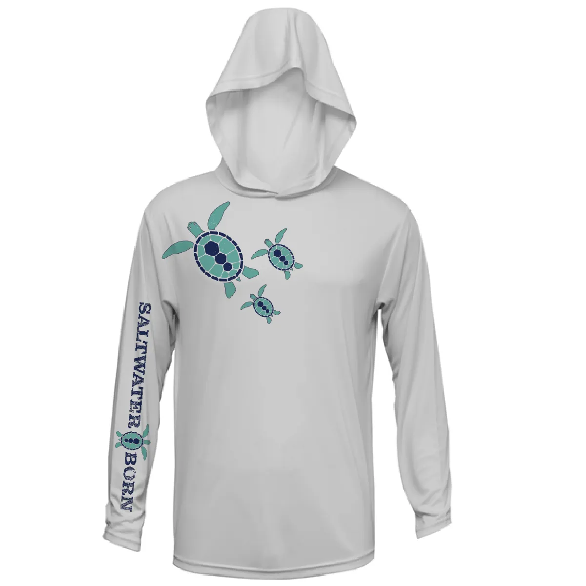 Baby Turtles Long Sleeve UPF 50+ Dry-Fit Hoodie