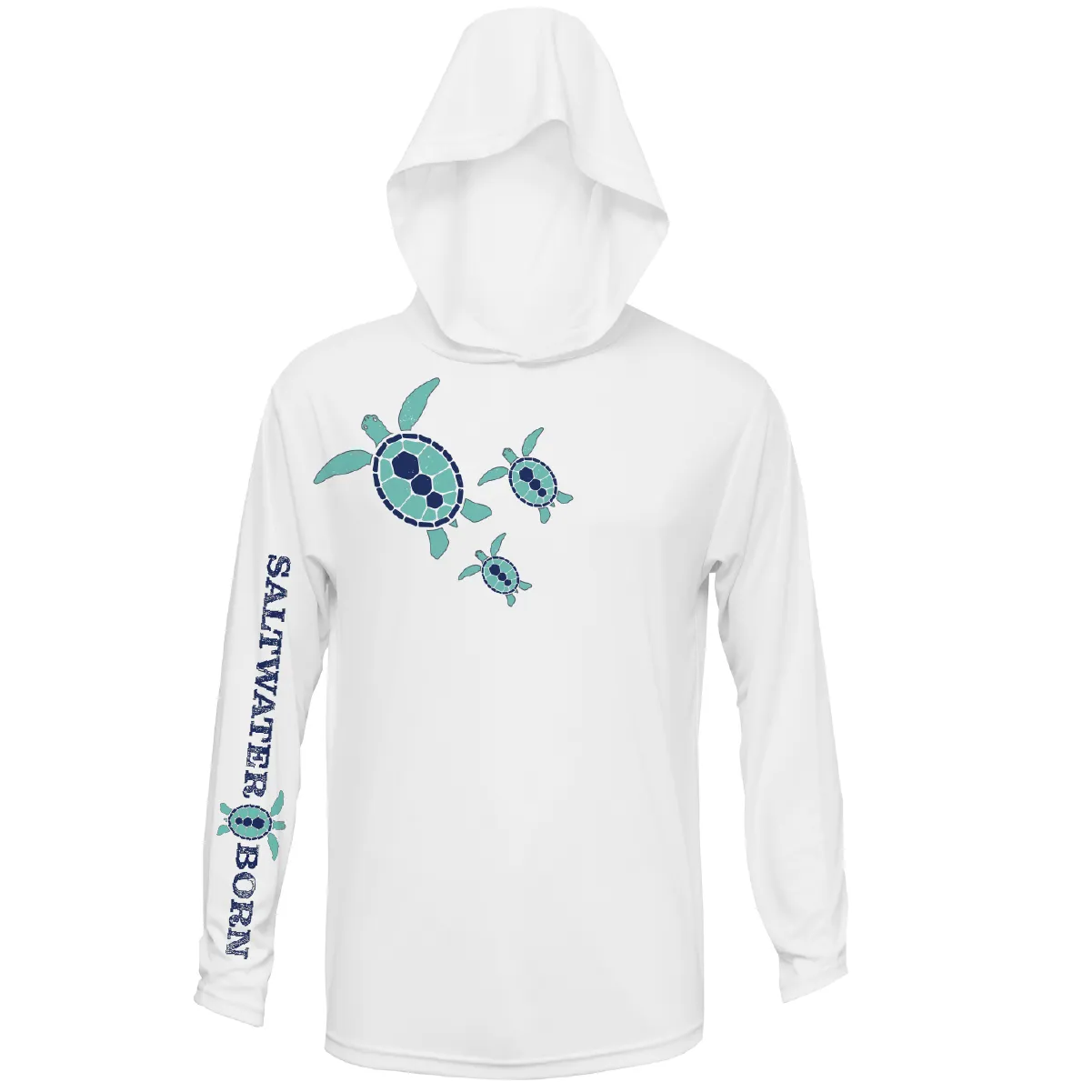 Baby Turtles Long Sleeve UPF 50+ Dry-Fit Hoodie