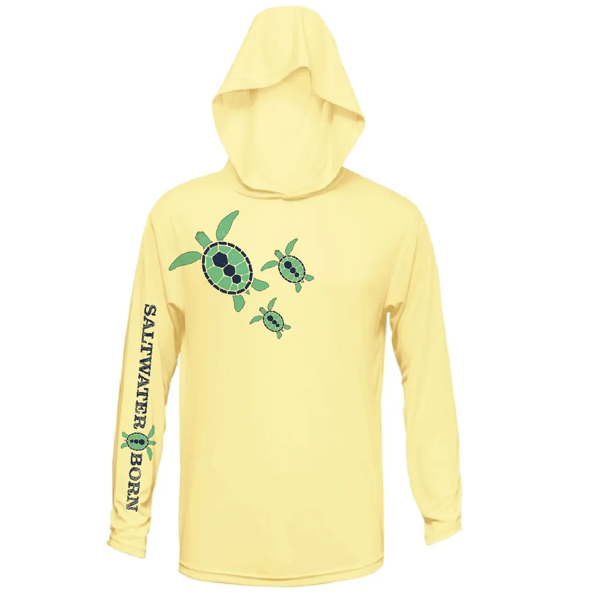 Baby Turtles Long Sleeve UPF 50+ Dry-Fit Hoodie