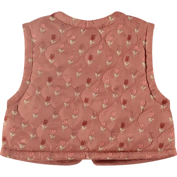 Babyface Floral Print Sleeveless Vest, Pink Blossom