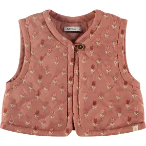 Babyface Floral Print Sleeveless Vest, Pink Blossom