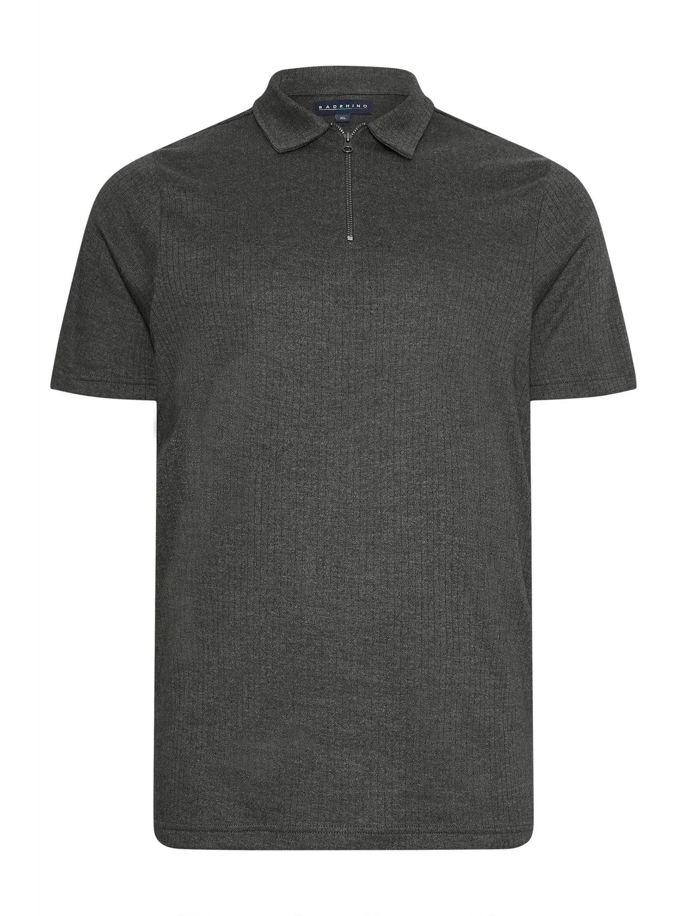 BadRhino Jacquard Polo Shirt - Charcoal