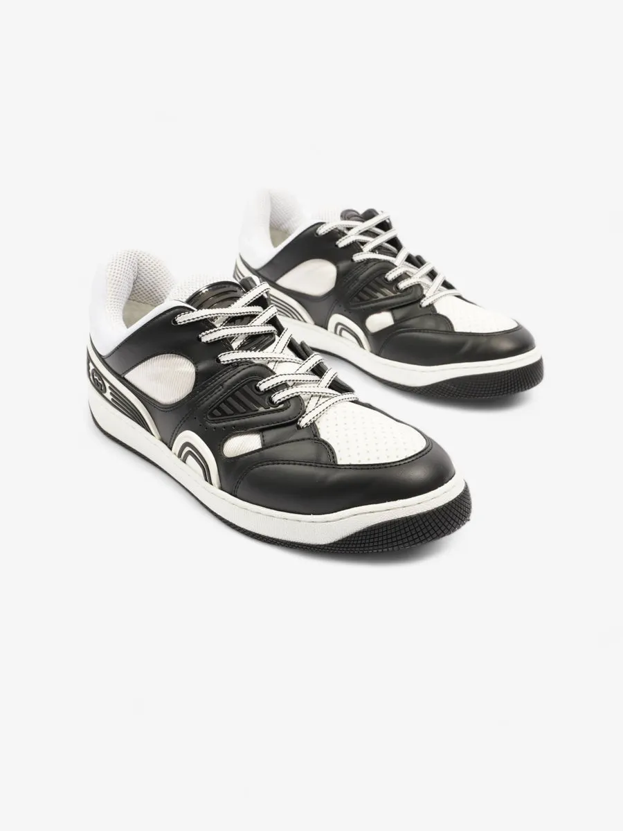 Basket Low-top Sneakers White / Black Leather EU 44 UK 10