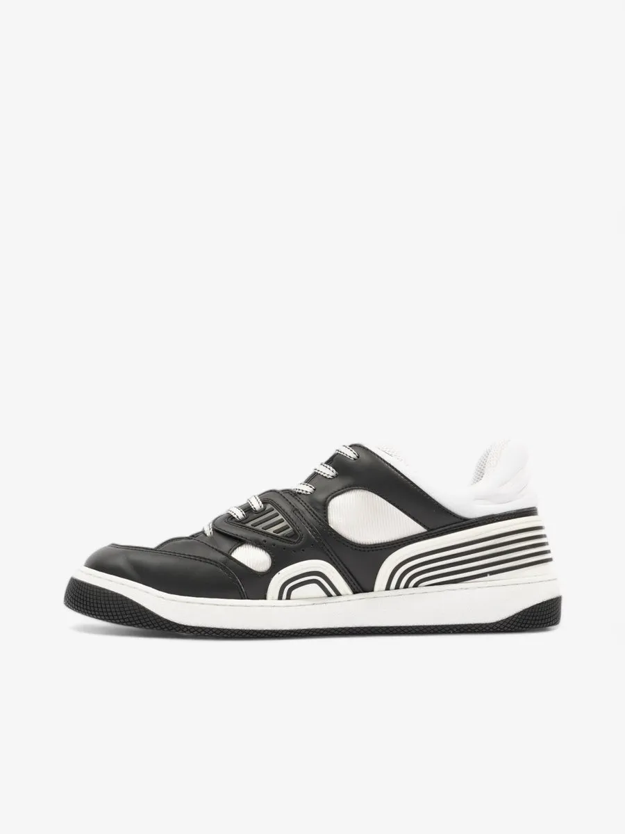 Basket Low-top Sneakers White / Black Leather EU 44 UK 10