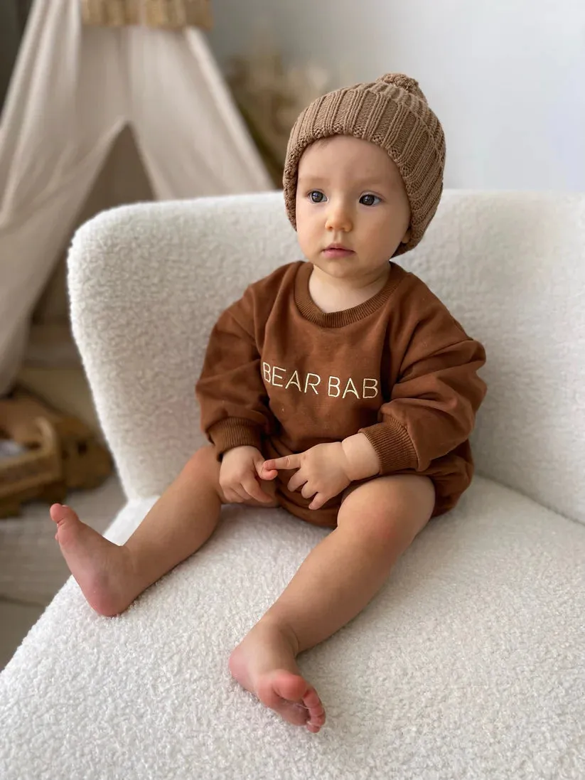 Bear Baby - Romper | Chocolate