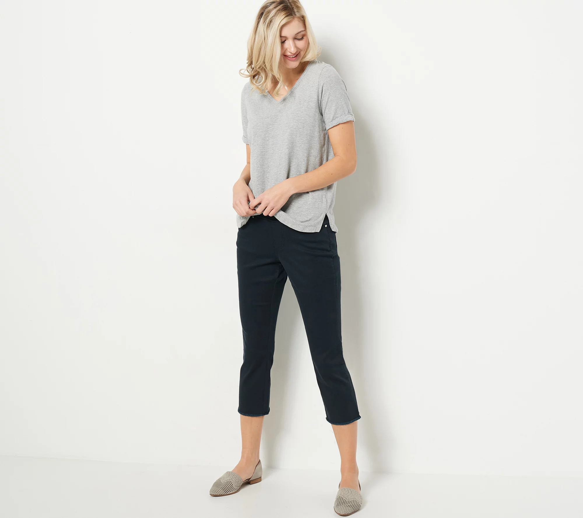 Belle by Kim Gravel Regular TripleLuxe Twill Jeans