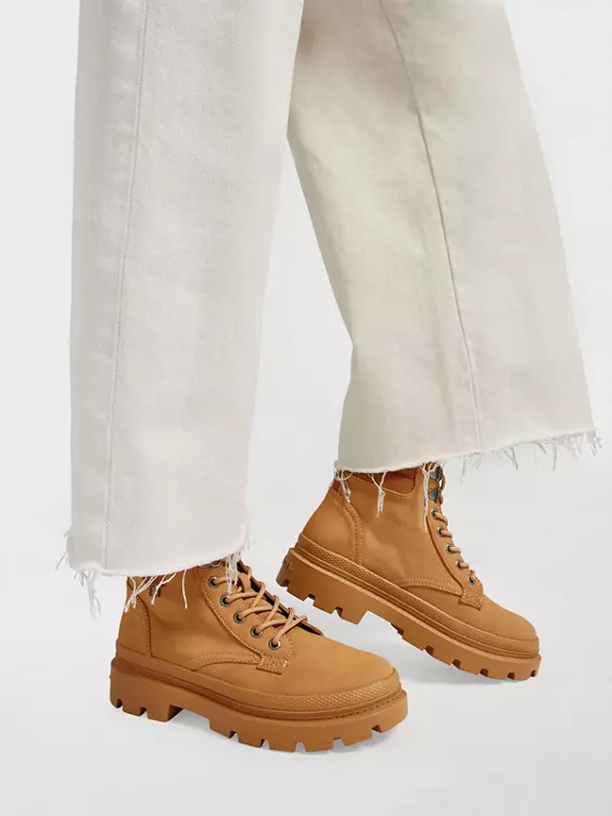 Bench Sustainable  Beige Hiker Lace Up Boot