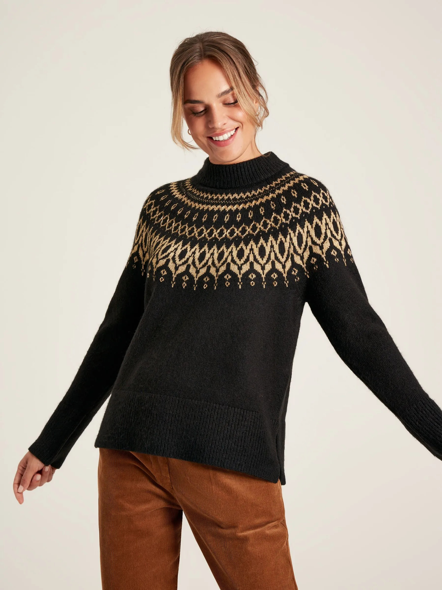 Black Fair Isle Jumper