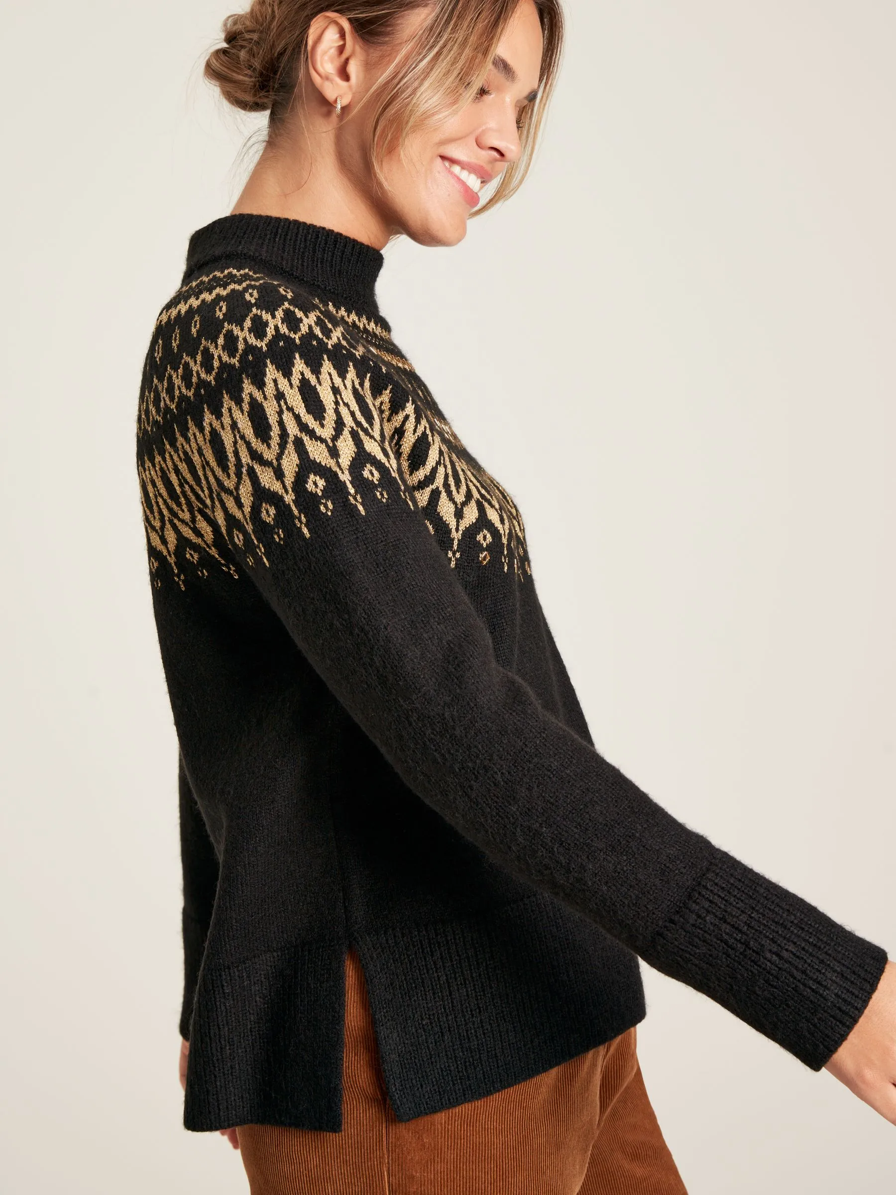 Black Fair Isle Jumper