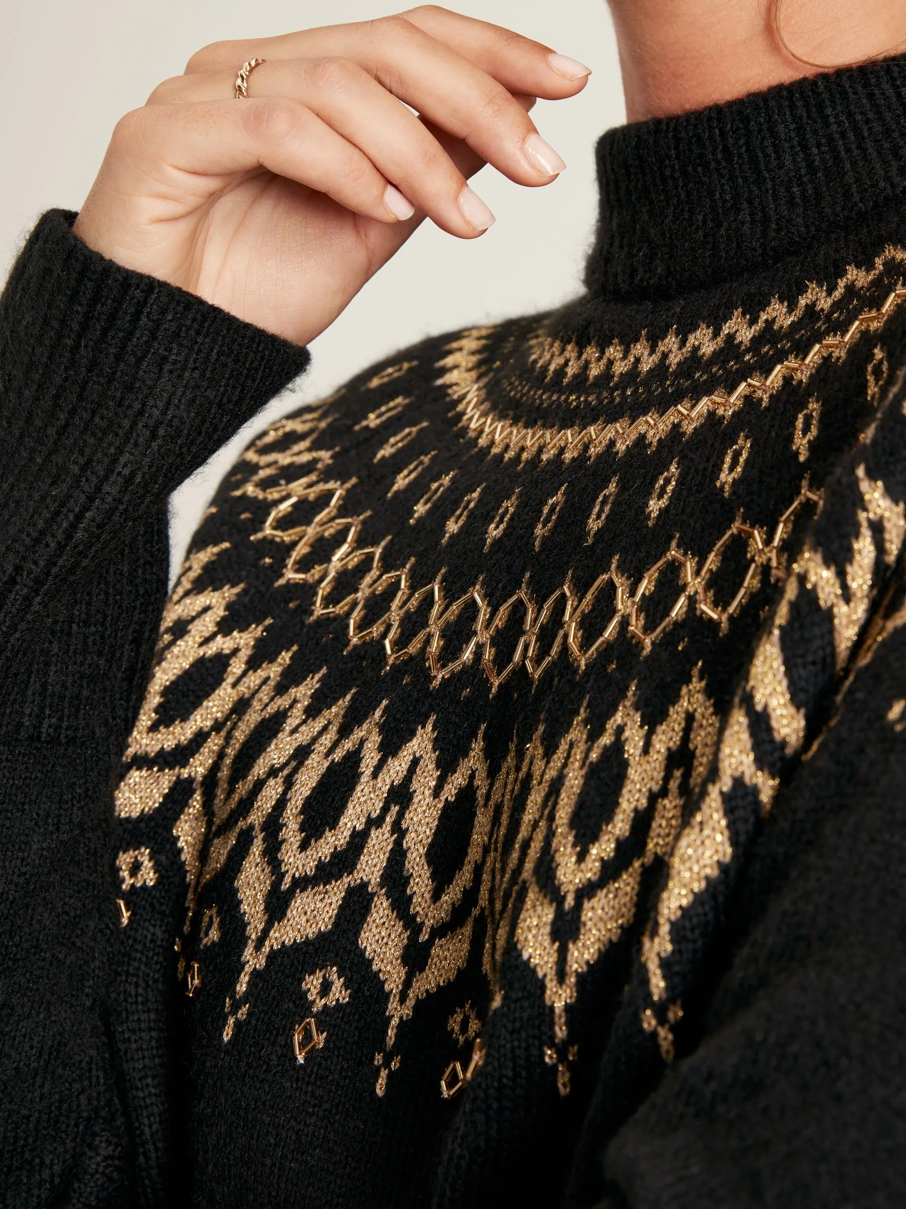 Black Fair Isle Jumper